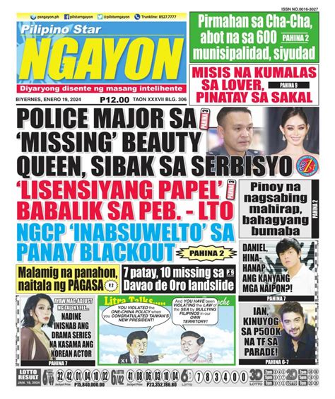 pilipino star ngayon kutob